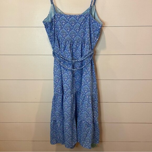 Vineyard Vines Blue Ocean Breeze MIDI Sundress Womens Size 4 - Picture 9 of 12